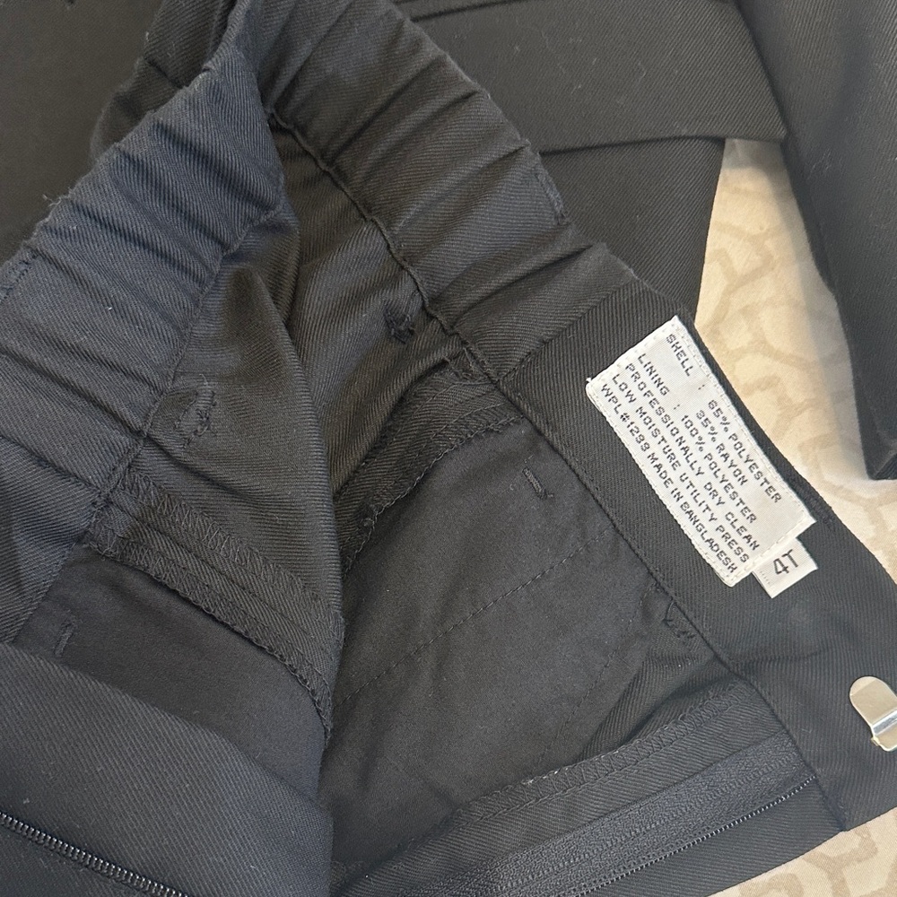 Boys’ 2-pc. Suit Set in black color. - Picture 4 of 6